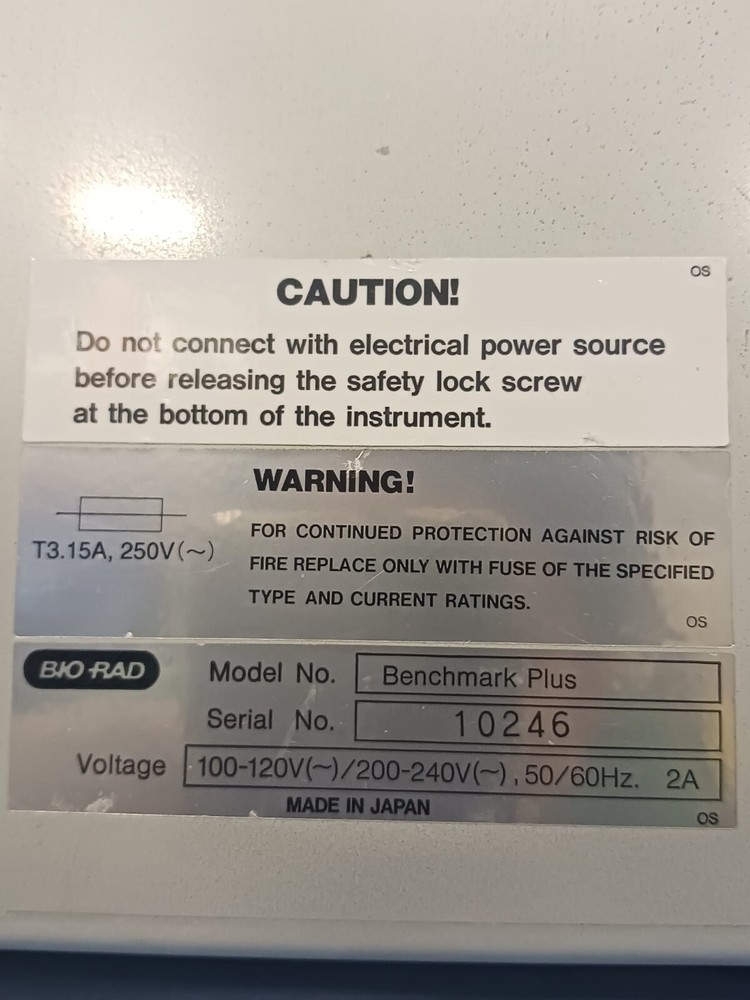 Bio-Rad Benchmark Plus Microplate Spectrophotometer