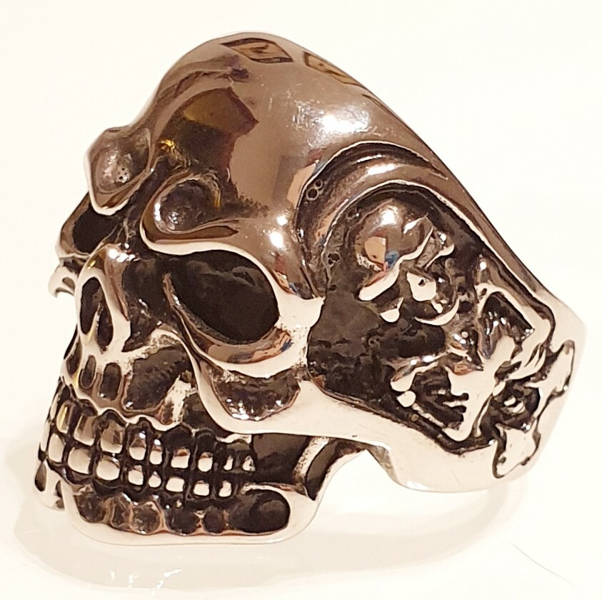 ☠ GOTHIC RING ☠ SKULLS ☠ DARK ☠ STEEL ☠