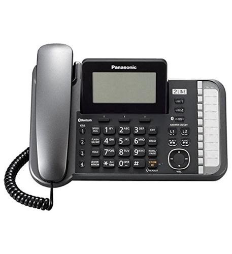 Panasonic KXTG9581B Link2Cell DECT 6.0 Cordless Phone Black
