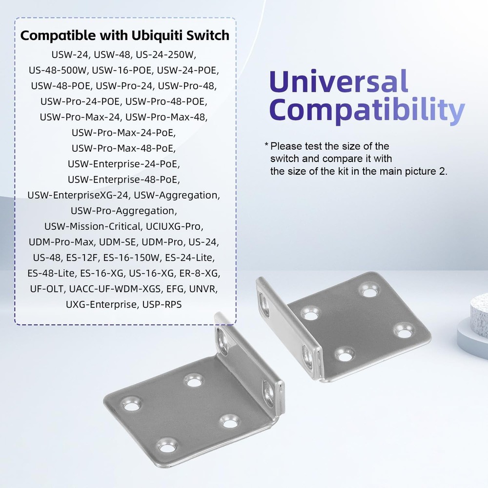 Rack Mount Ears for Ubiquiti Switch 1U Kit