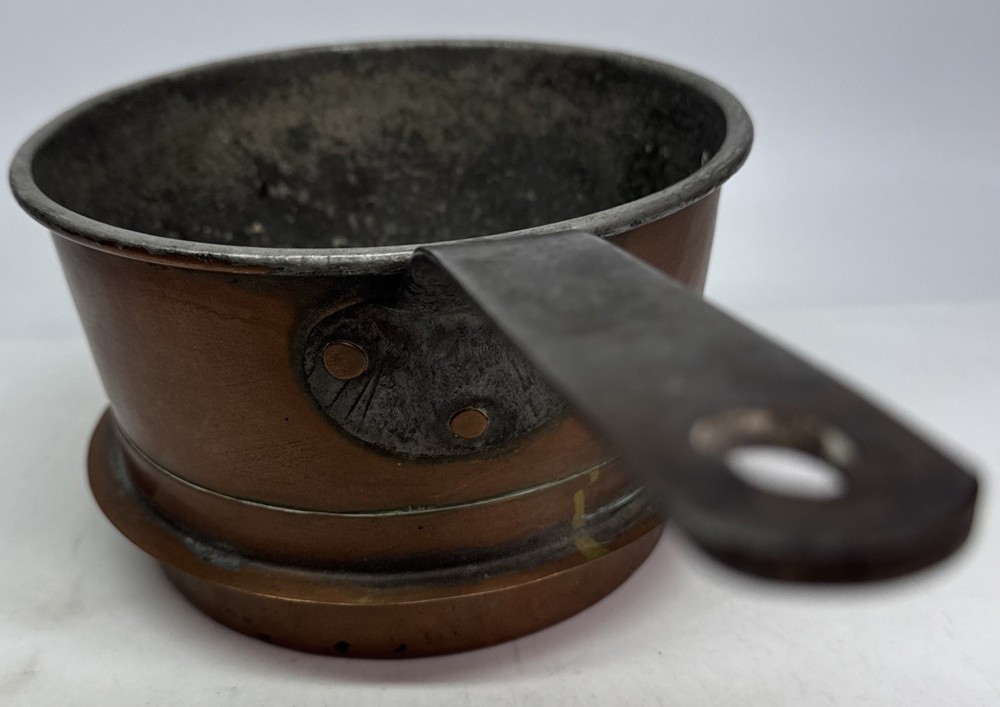 Vintage Copper Pot With Metal Handle 15 L
