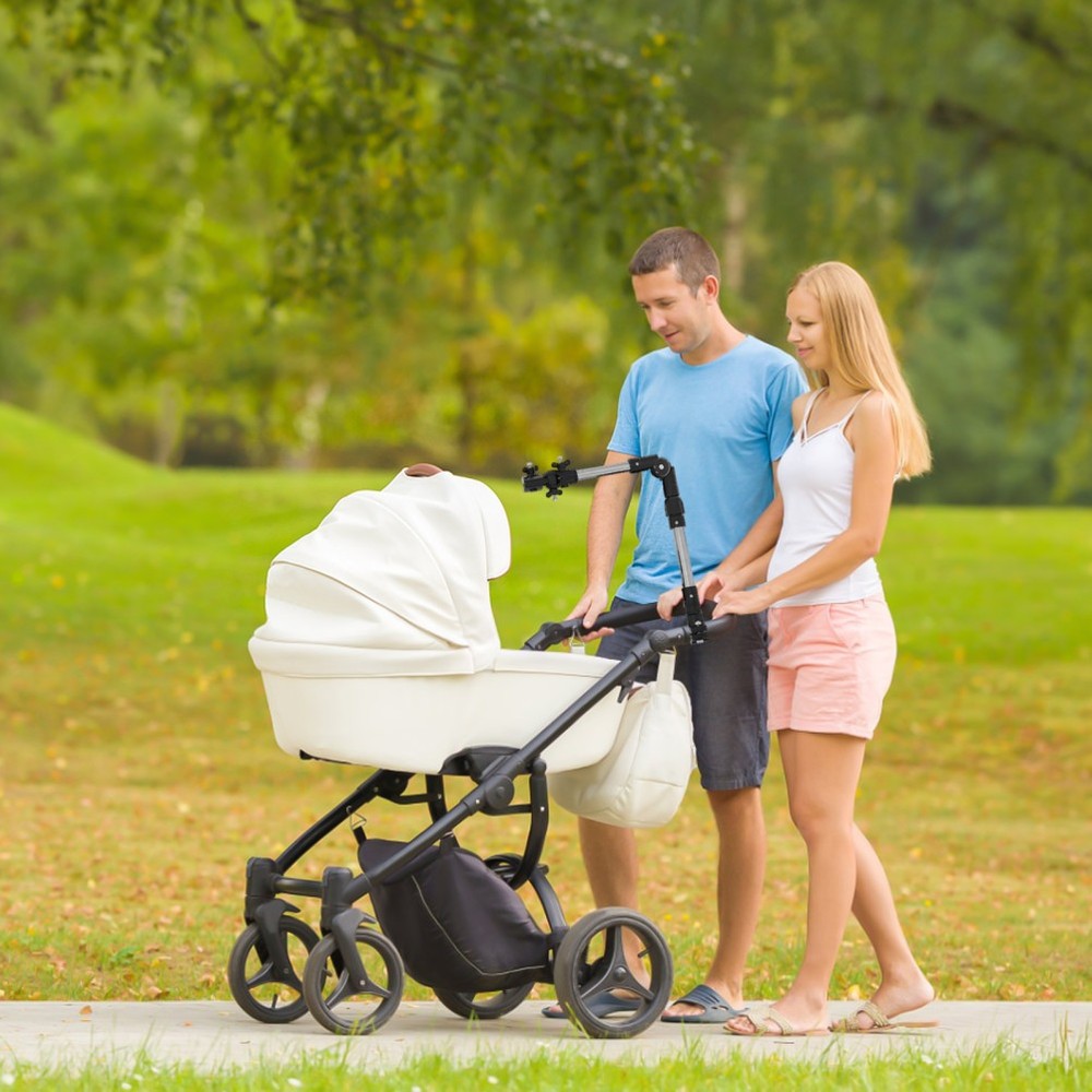 Stroller Umbrella Holder Adjustable Clamp for Attachable Wheelchair
