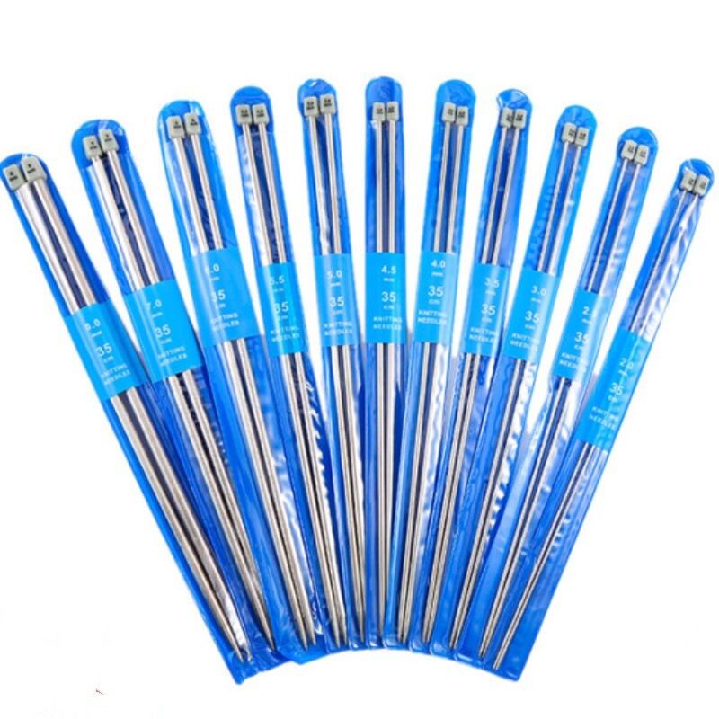 2 Pairs 2.5mm Single Pointed Knitting Sweater Needle Set
