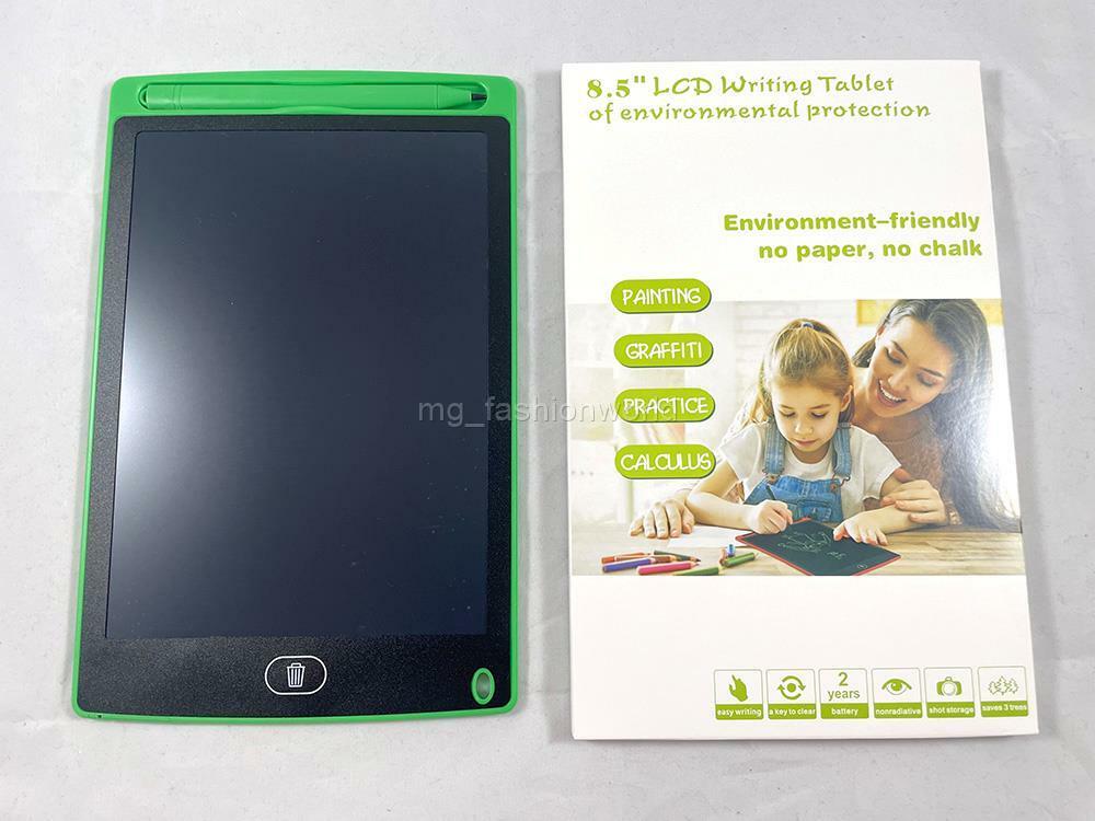 New 8.5" LCD Digital Writing Drawing Pad Board Notepad Sketch Paperless Green