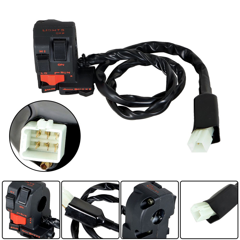 Left Handlebar Switch Start Kill Stop Headlight for Honda Big Red 250 ATC250ES