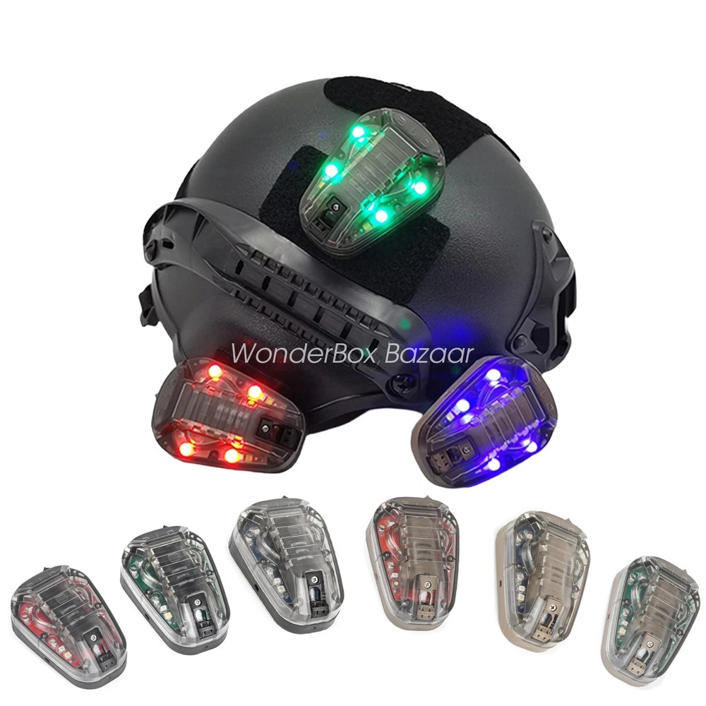 Tactical Helmet Light with Visible LED Strobe for Hunting Signal Light
