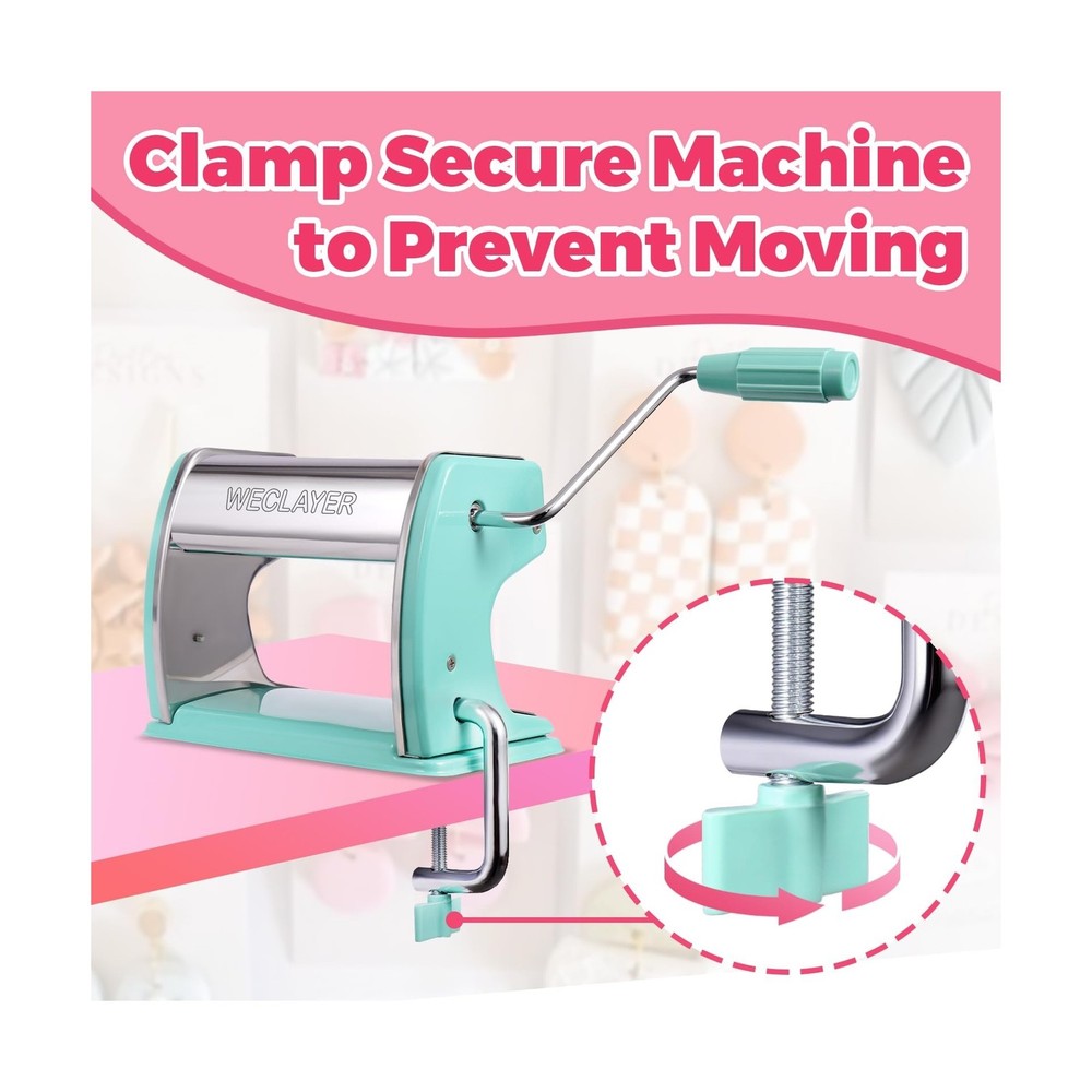 Polymer Clay Press Machine,Clay Roller Machine,Includes Non-Sti... USA FAST SHIP