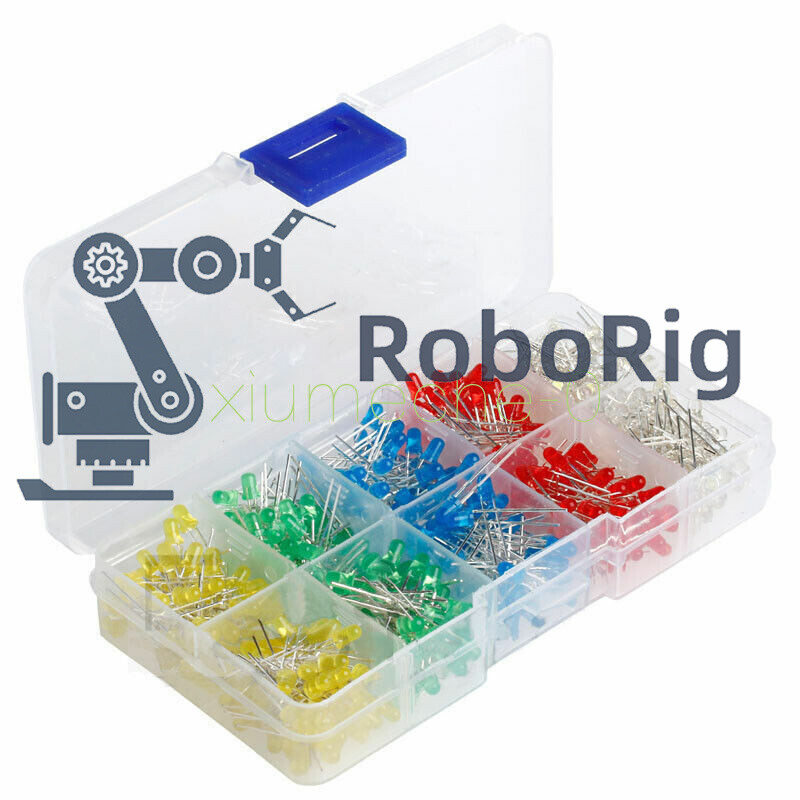 500pcs 3mm Bright LED Light Emitting Diode Component Kit for PCB Circuit