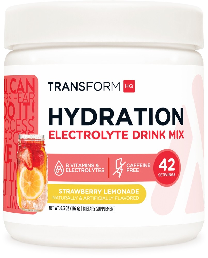 TransformHQ Hydration 42 Servings (Strawberry Lemonade) - Electrolytes