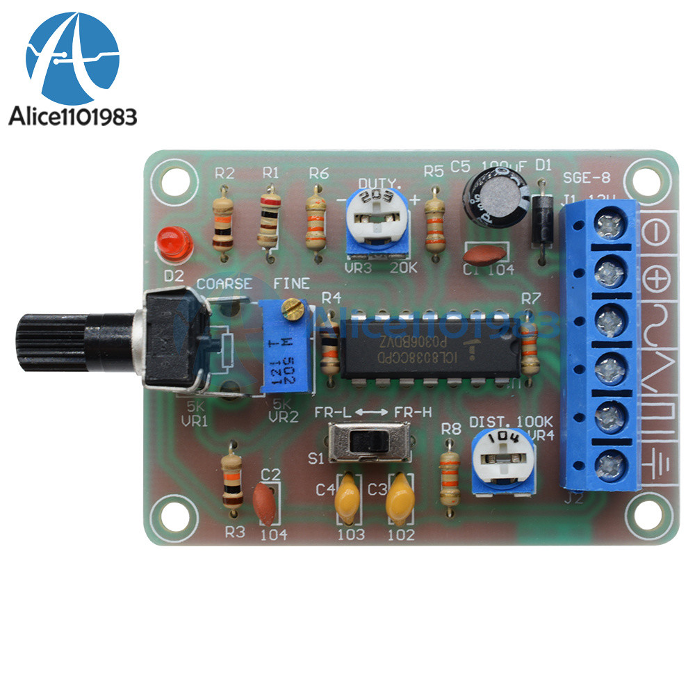 ICL8038 Monolithic Function Signal Generator Module Sine Square Triangle Welded