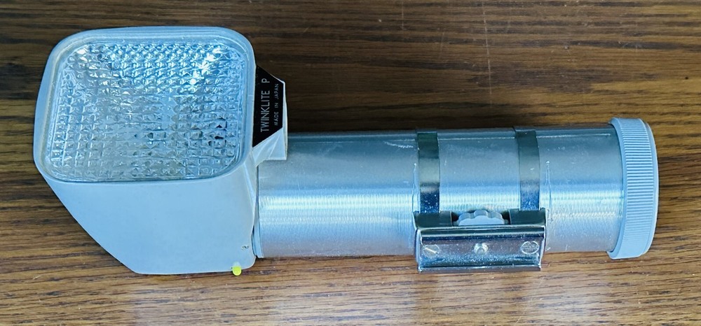 MINICAM TWINKLITE P TRANSISTORIZED ELECTRONIC CAMERA FLASH AS-IS Light Works VTG