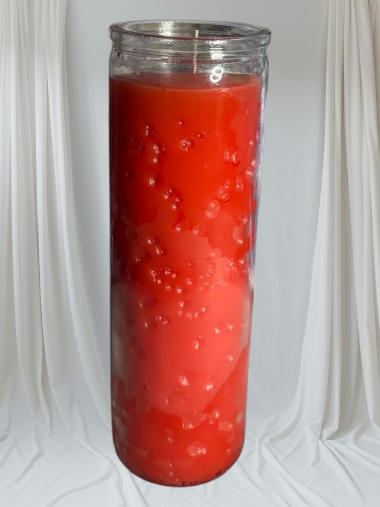 7 Day Plain Candle Red