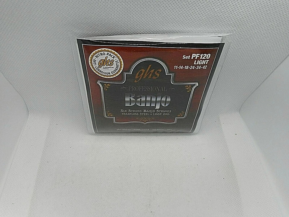 GHS PF120 - 6 String Banjo String Set-Light