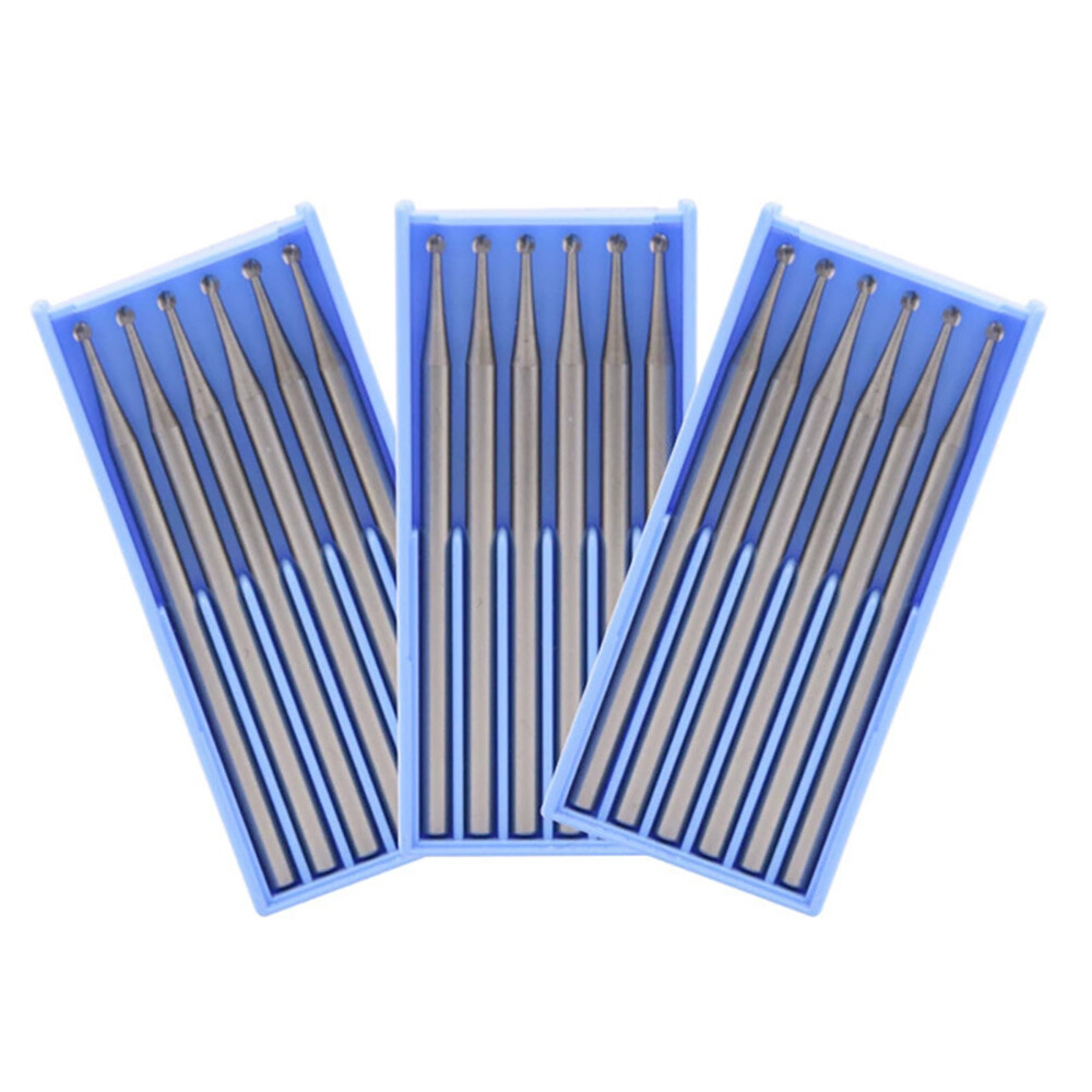 Solid Carbide Ball Needle Engraving Tool Rotary Bits 0.3-2.3mm For Jade/Plastic