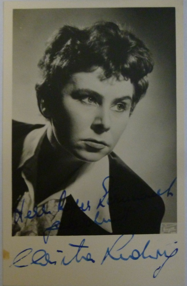 CHRISTA LUDWIG   autographed photo