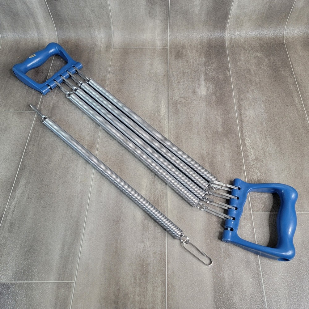 Vintage Generation II 5 Spring Chest Pull Home Workout Equipment EUC