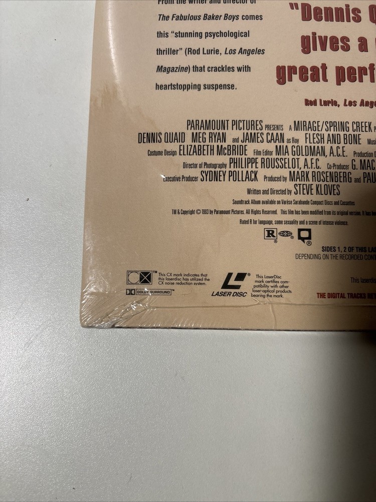 Flesh and Bone (Laserdisc, 1994)