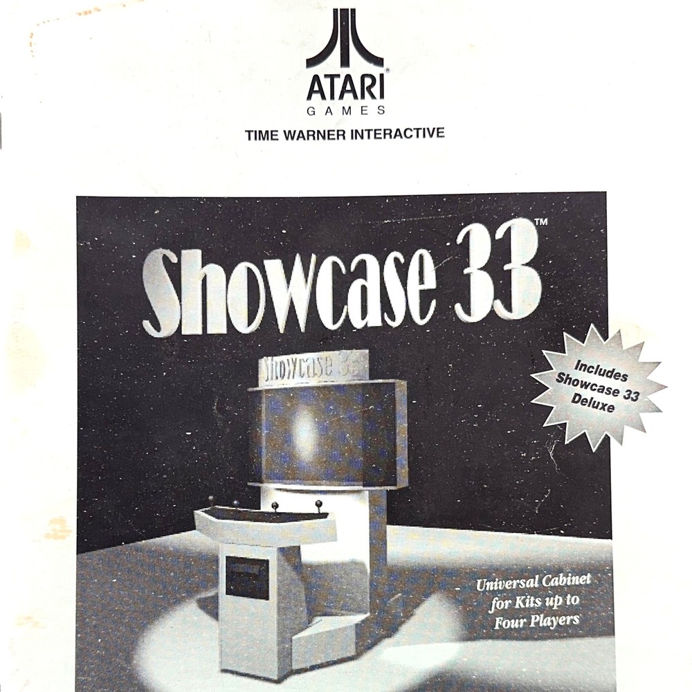 Atari Showcase 33 Arcade Game Manual Schematics UNIVERSAL KIT ORIGINAL
