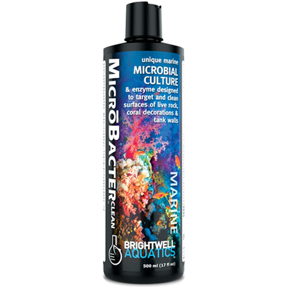 Brightwell Aquatics MicroBacterCLEAN 500mL Reef Aquarium Cleaning Enzyme Complex