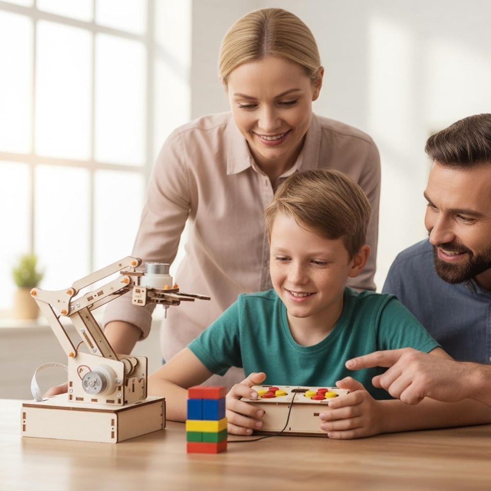 Interactive Robot Arm Building Kit: Engage Kids 8-16 in STEM Learning