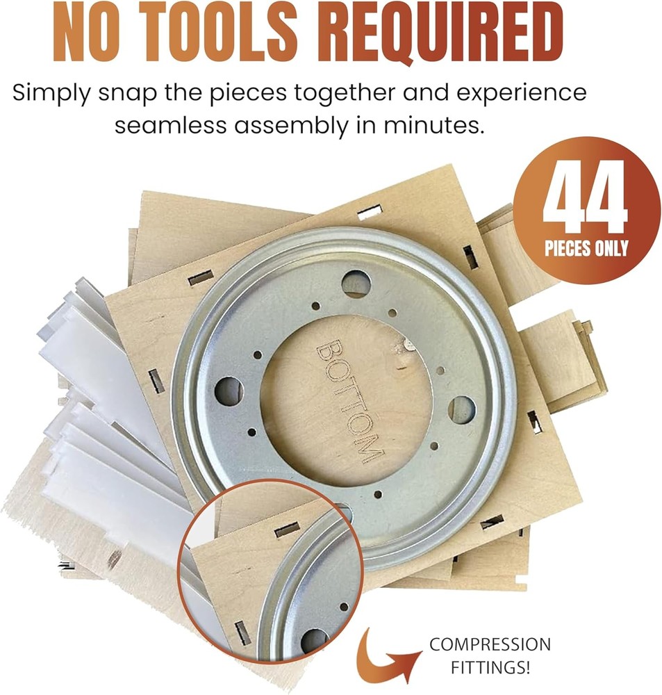 TORCHED 4-Sided Rotating Display Stand | Versatile Showcase | For Coaster, Notes