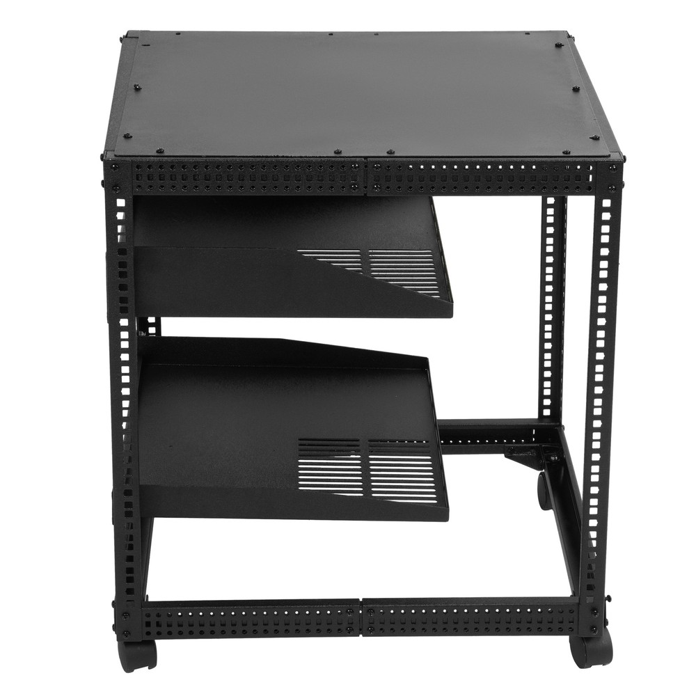 New 12U 4 Post Open Frame Server Rack Network Enclosure 23''-40'' Adjustable