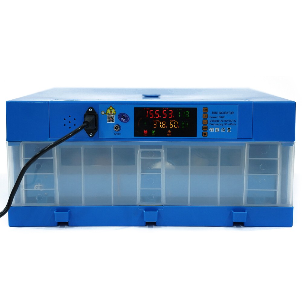 64 Eggs Incubator Temperature Control Automatic Digital Chicken Egg Hatcher New