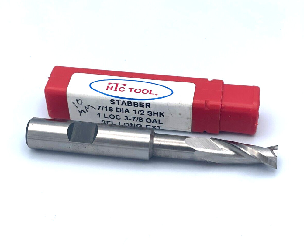 HTC Tool 10mm HSS Extended Length Stabber End Mill
