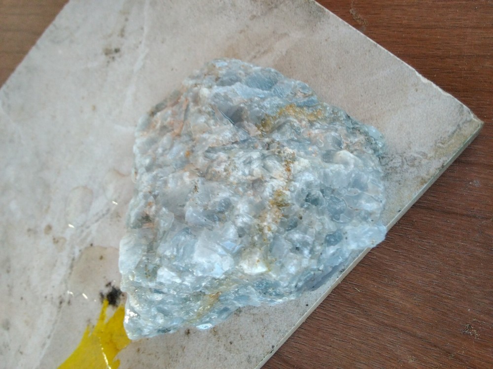 Blue Calcite Specimen Rough Collection Piece Or Slab N Cab