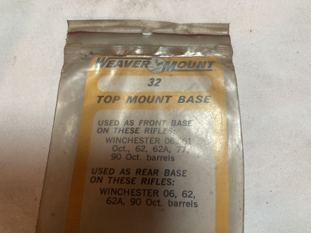 Weaver Top Mount Base #32 48032