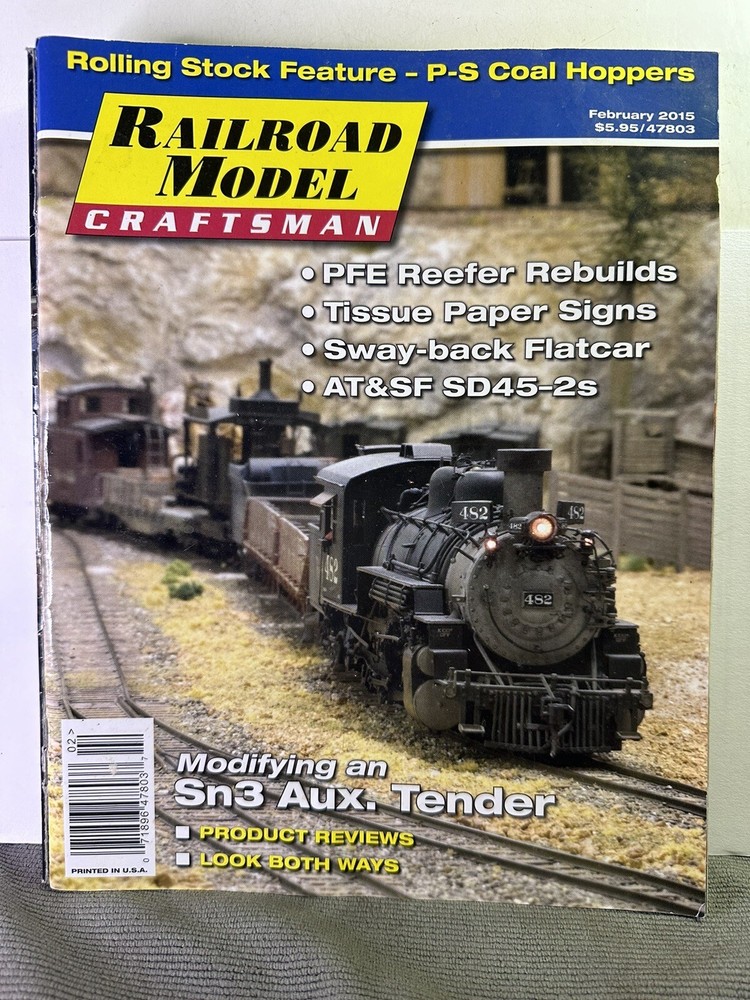 Railroad Model Craftsman - February 2015 - PS Coal Hoppers