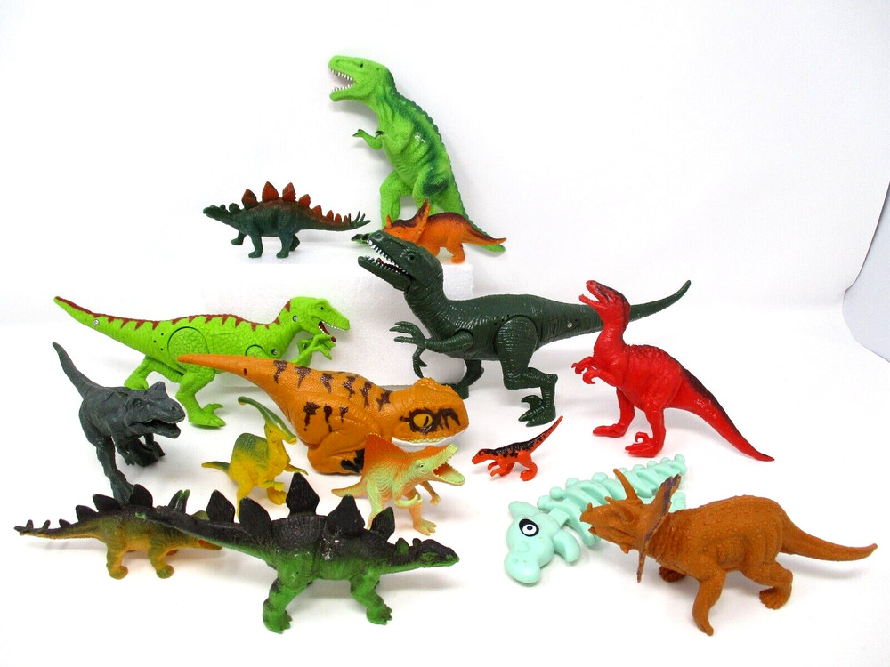 Dinosaur Toy Lot Plastic Action Figures Collection