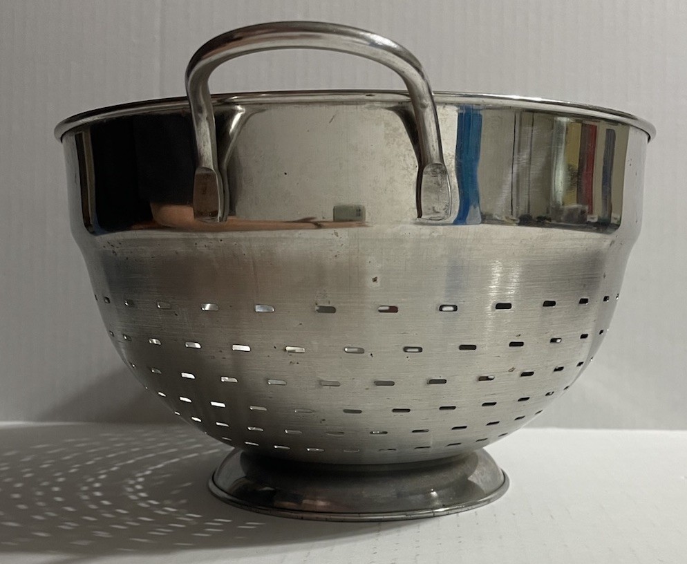 Metal Colander Strainer Large Footed With Handles