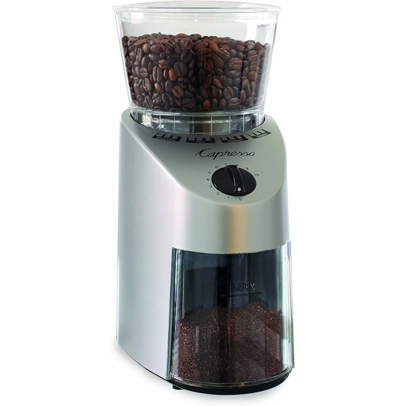 Commercial Grade Coffee Grinder Precision Grinding Burrs Wide Range Easy Clean