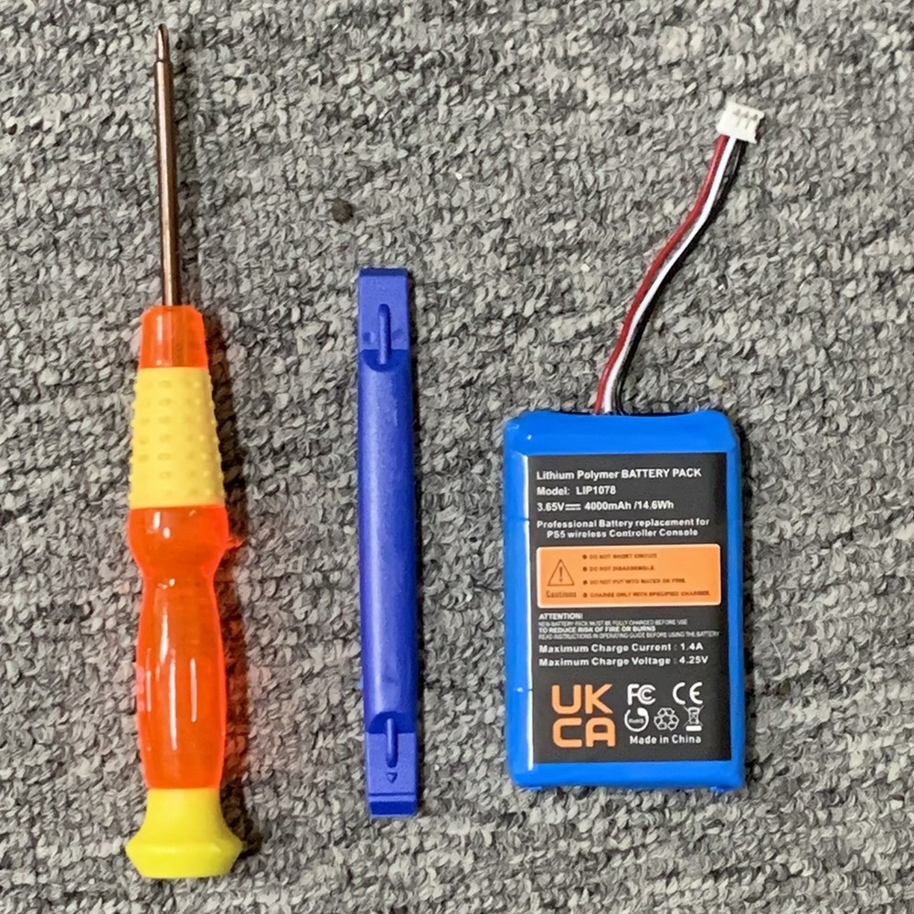 2 PACK 4000mAh Battery Replacement for Sony Playstation 5 Dualsense Controller