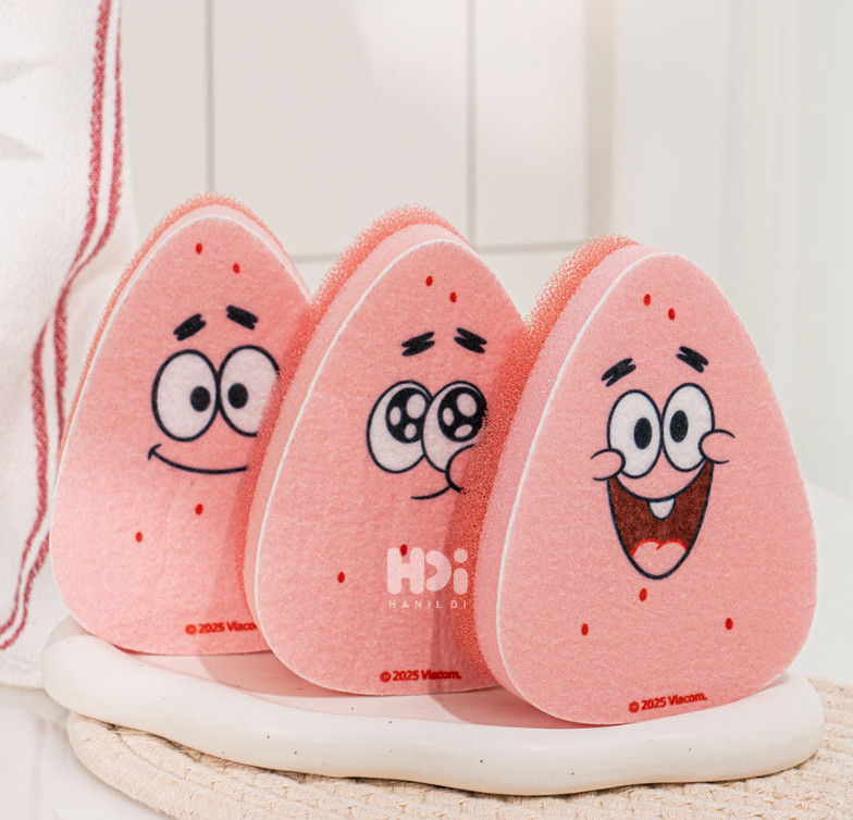 SpongeBob SquarePants Kitchen Sponge Set 3pcs with Holder Dish Cleaning Sponge