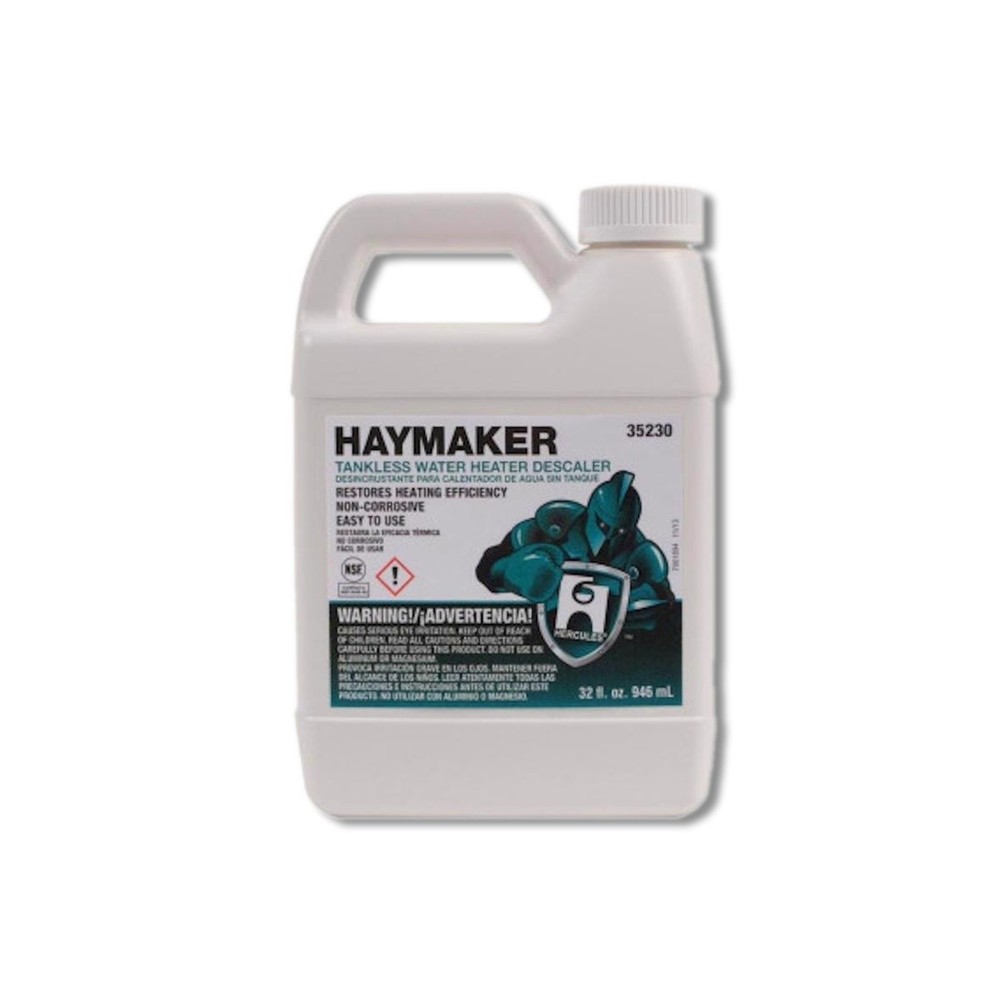 Hercules Haymaker 32 oz Liquid Tankless Water Heater Descaler Treatment 35230