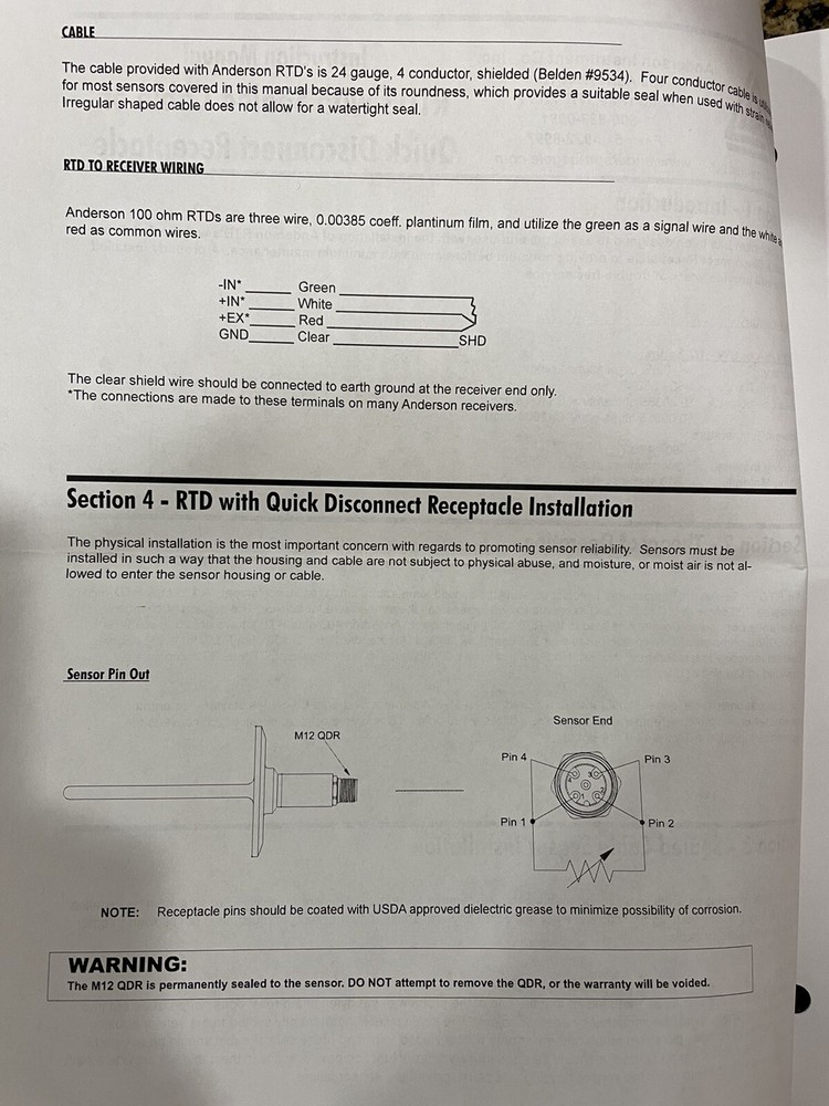 Sanitary RTD Temperature Sensor - Anderson Negele