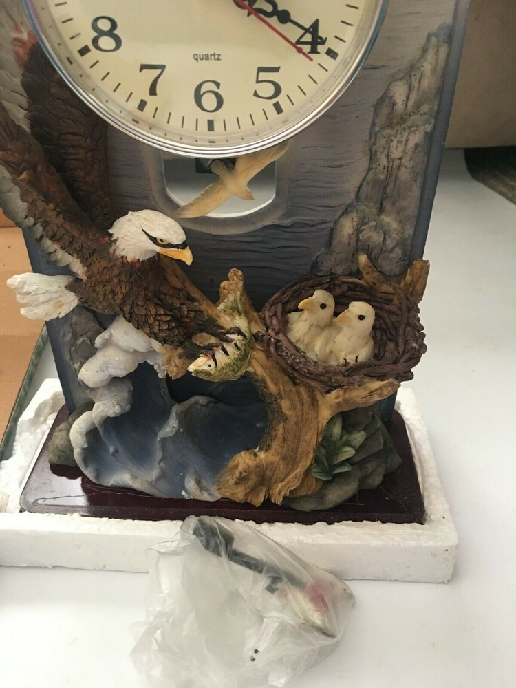Equus Eagle's Nest Art Sculpture Pendulum Clock