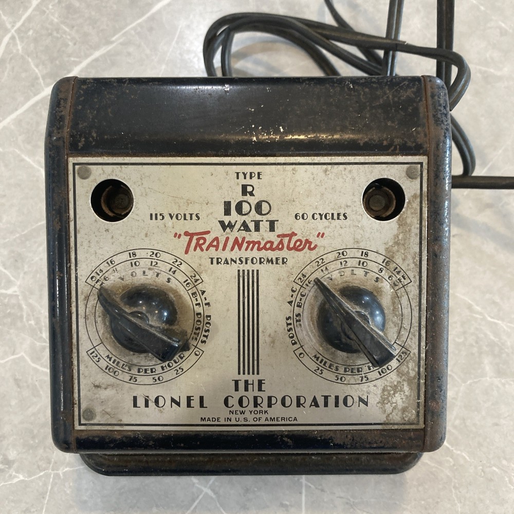 Lionel Type R 100 Watt Trainmaster Transformer Untested