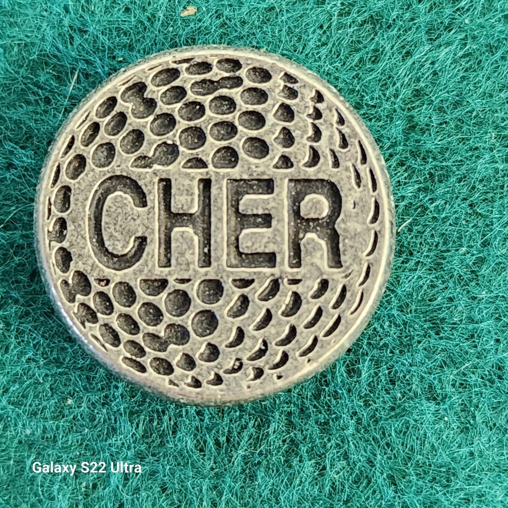 Personalized Metal Golf Ball Marker for Cher