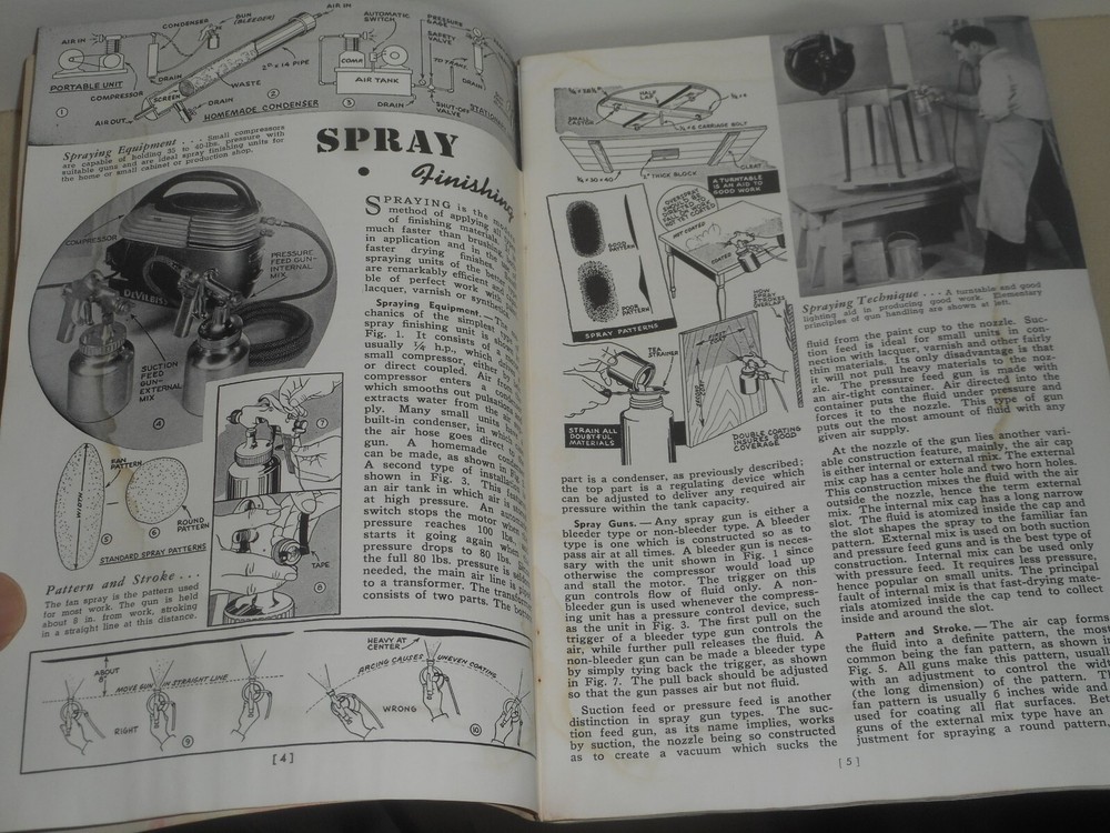DELTA POWER TOOLS 1940 Delta Craft Handbook Practical Finishing Methods No. 4543