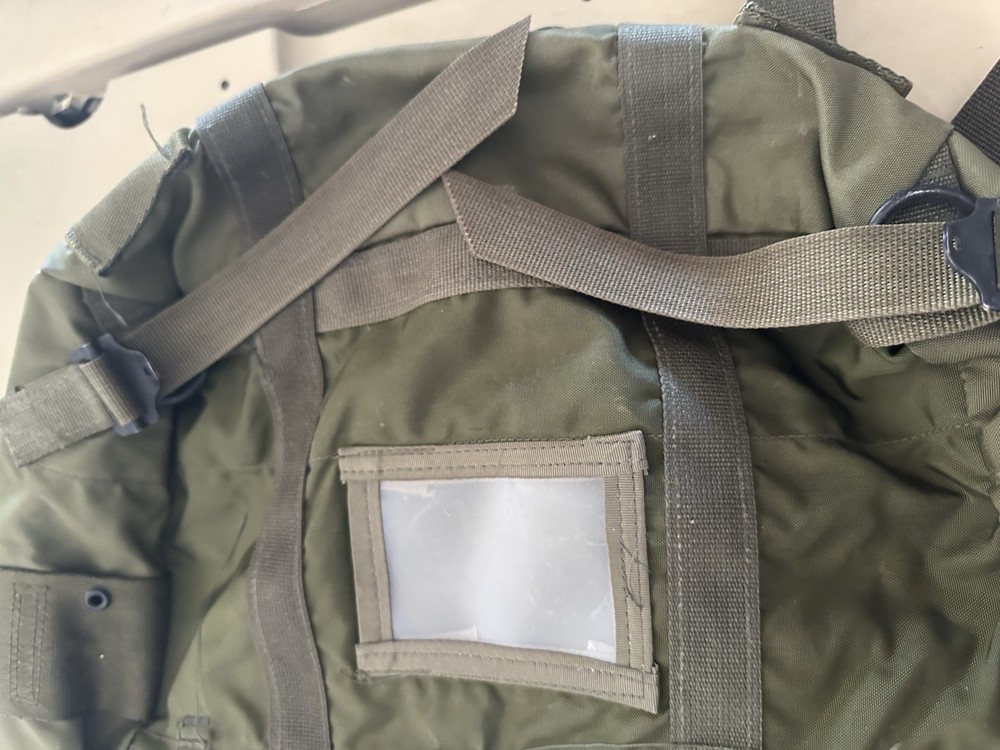 VTG 1977 Combat Field Pack Olive Drab Nylon Backpack Medium No Frame/ Straps