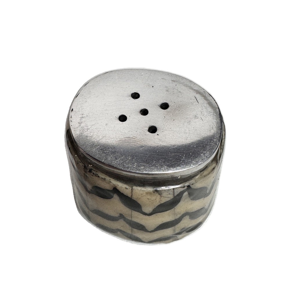 Williams-Sonoma Inlay Chevron Pattern Salt Pepper Shakers