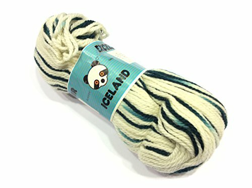 PURE VIRGIN WOOL 100 GR. CREAM AND GREEN GRADIENT