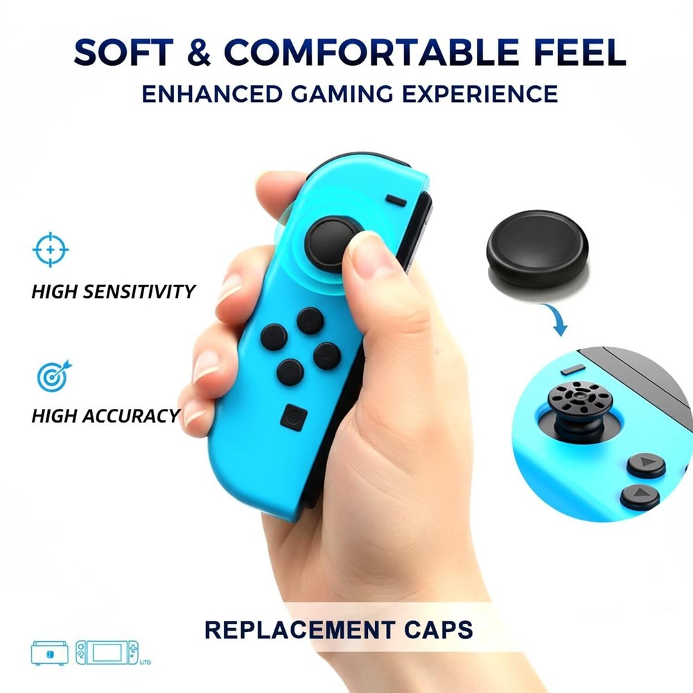 Ferkurn NS Joystick Switch Joy-con / Lite / OLED, Black