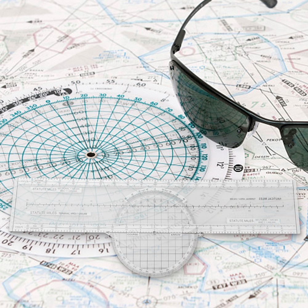 Efficient Flight Planning Tool Aerial Plotter Slide Rule for Navigators