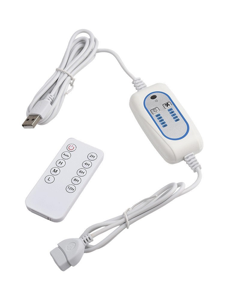 2 in 1 For USB Extension Power Cable with Remote Control and Adjustable Timing