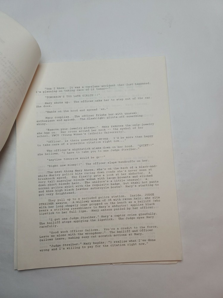 THE LOST GIRLS / Michael E. Malone 1991 Unproduced Treatment Script