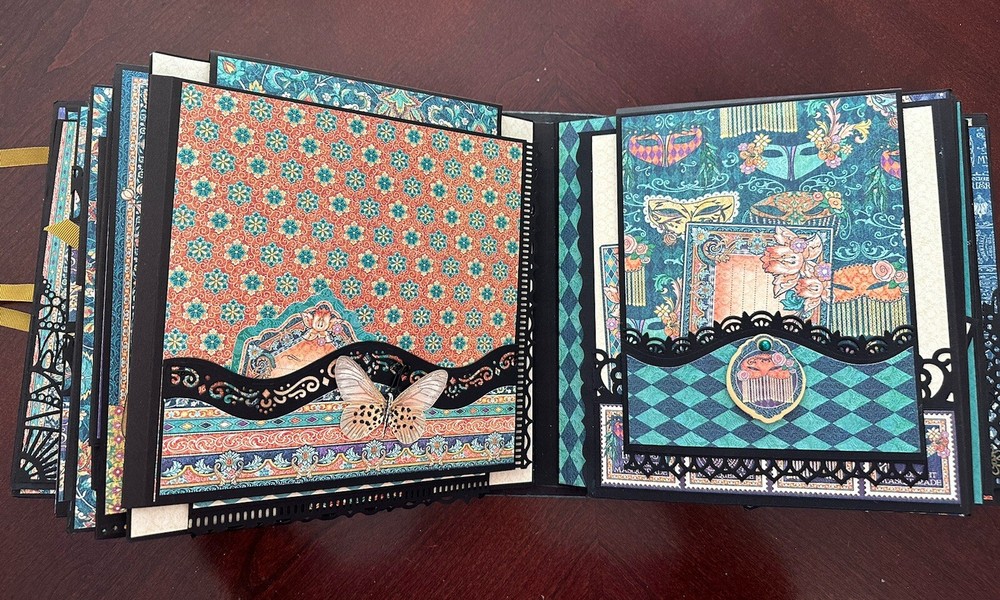 Handmade Album Using Graphic 45 Midnight Masquerade